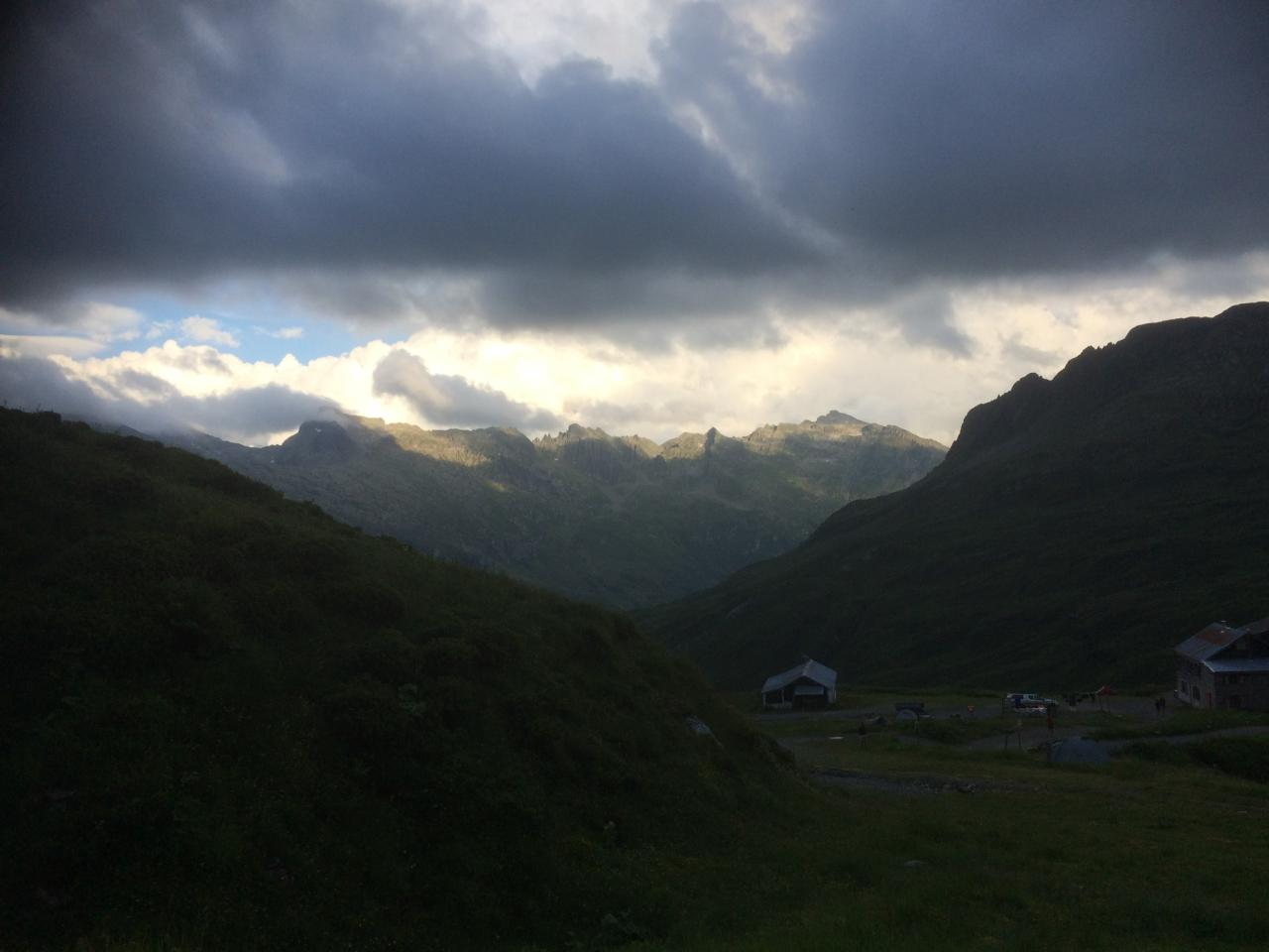 Nuit tombante sur Moede Anterne