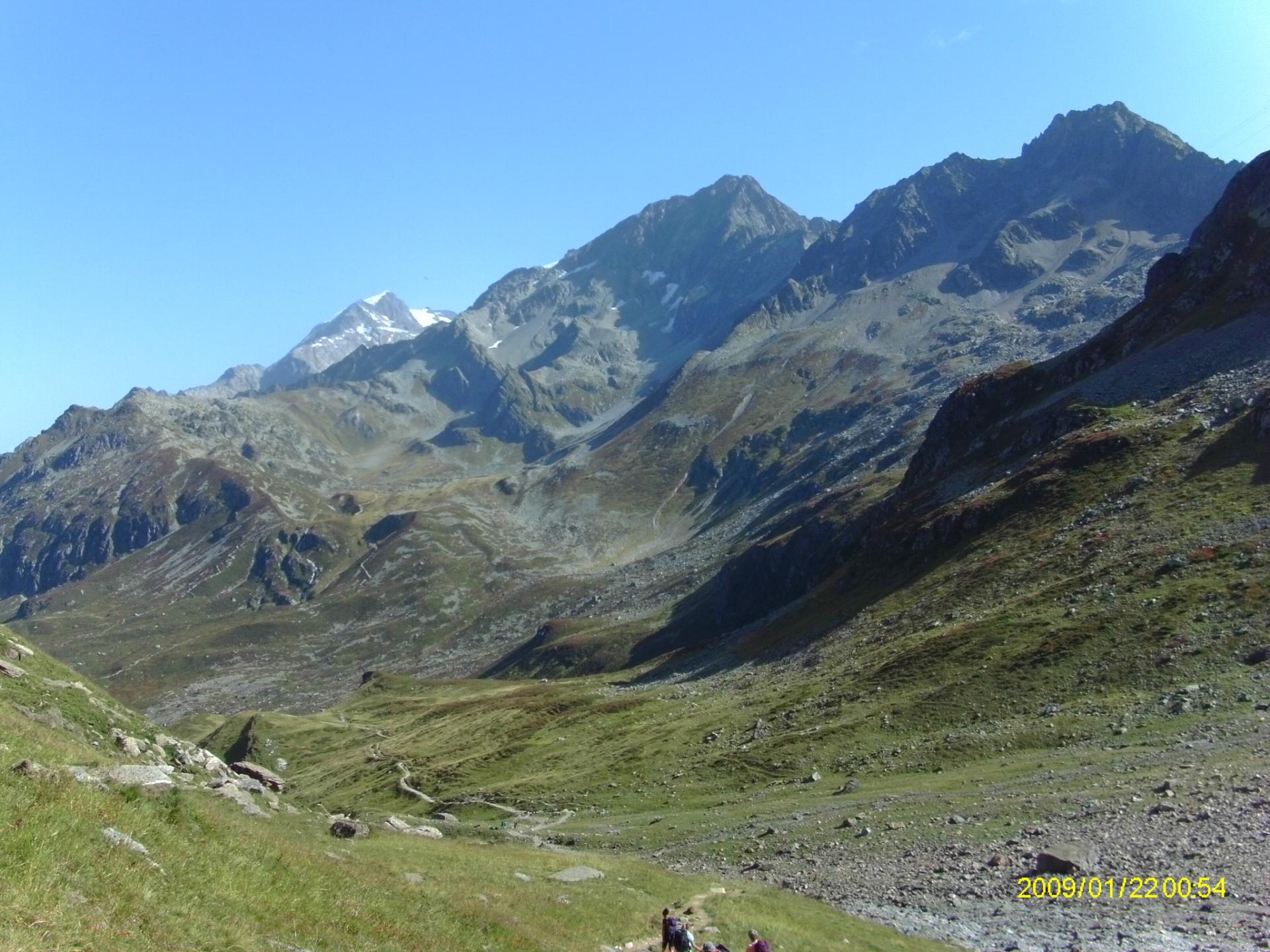 En montant le col du Bonhomme